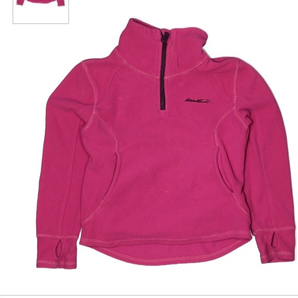 Eddie Bauer fleece pullover with thumb holes 6 💗 - Picture 1 of 6